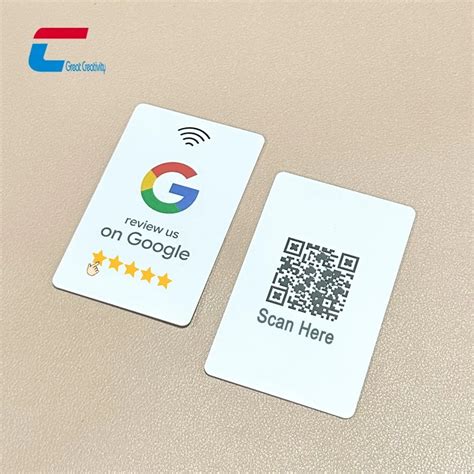 google nfc review cards|custom Google review nfc card.